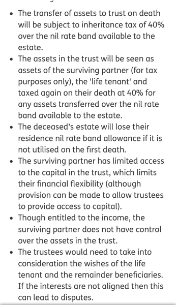 Putting house in trust for DCs