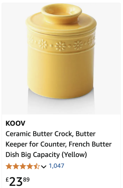 I put butter in the fridge, DH wants it on the counter. Who is right?