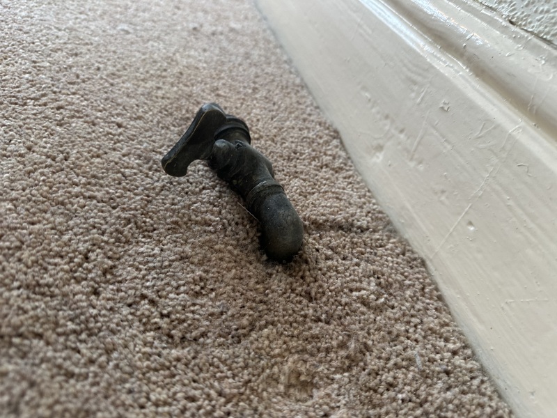 Pipe coming out of floor -1930’s