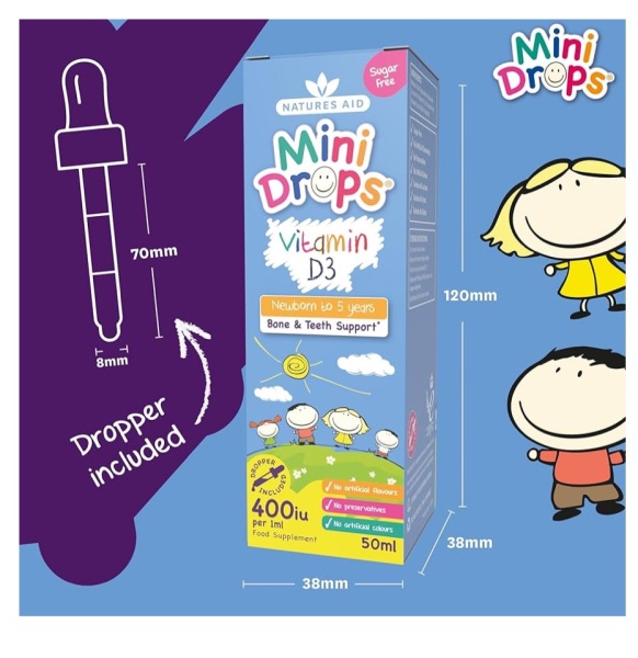 Natures Aid Vitamin D3 Drops