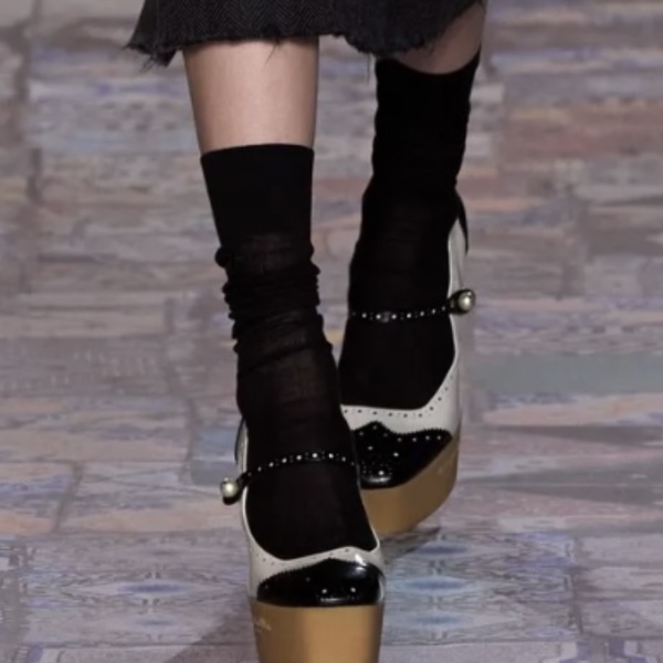 Loafers and socks