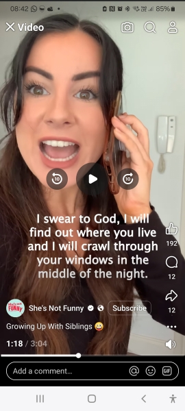 Do you recognise this makeup look? She's not funny