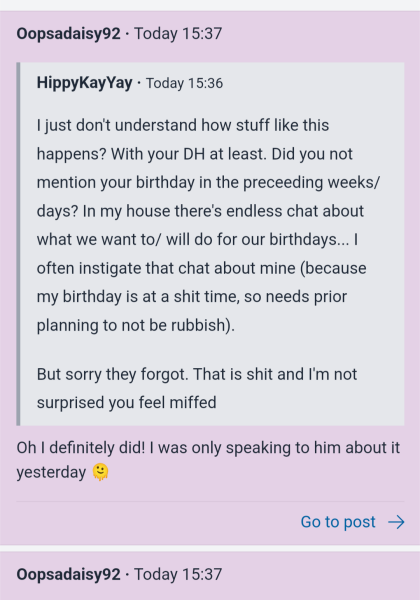 My whole family forgot my birthday
