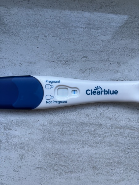 Negative on day of missed period