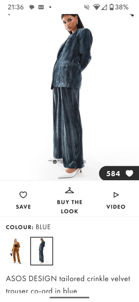 Velvet trouser suit?