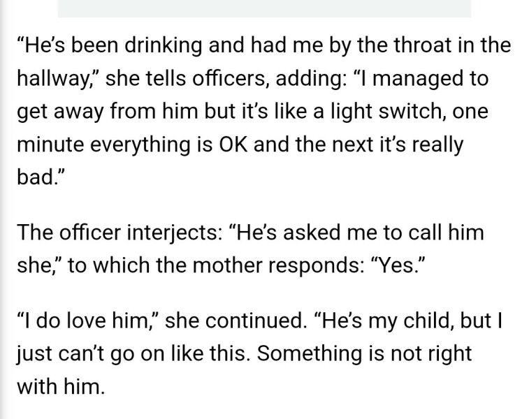 Another one for the file: "Belfast woman cleared of battering elderly mum in row over table salt"