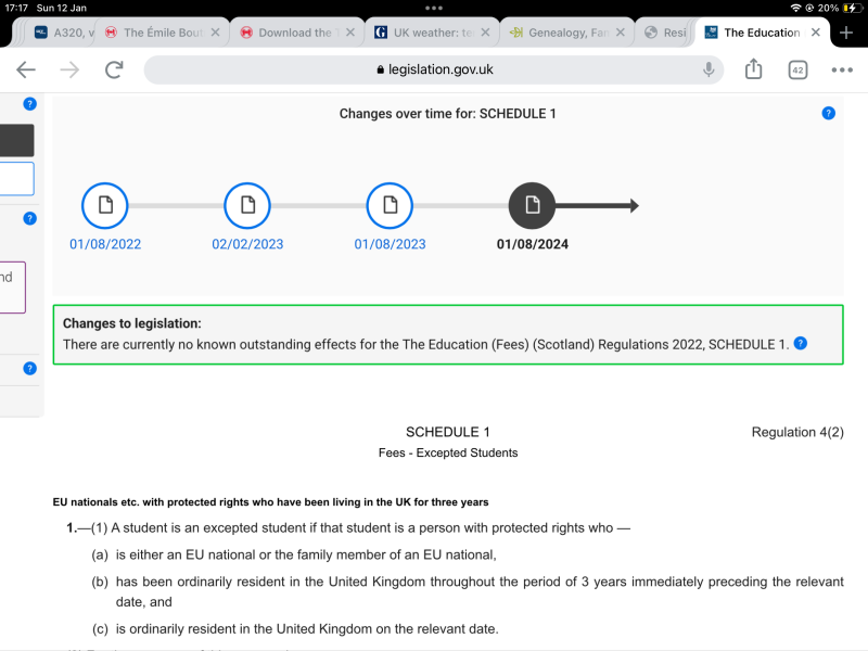 Scottish uni for free after gap year?