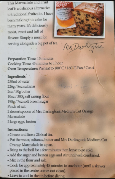 Nice fruit cake loaf recipe?