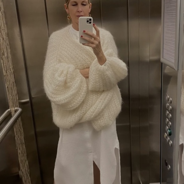 Long cardigan for a middle aged petite