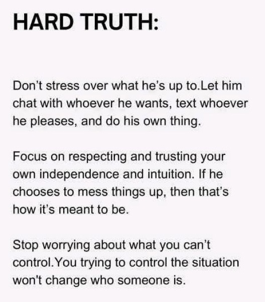 Easier said than done ...