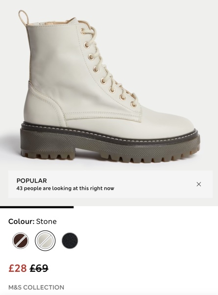 Annoyed with myself for not asking about the boots