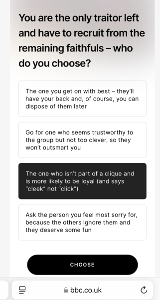 The Traitors #10 SEER you all at the finale #TeamAlexander