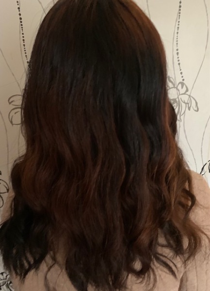 Self-applied hair colour went wrong