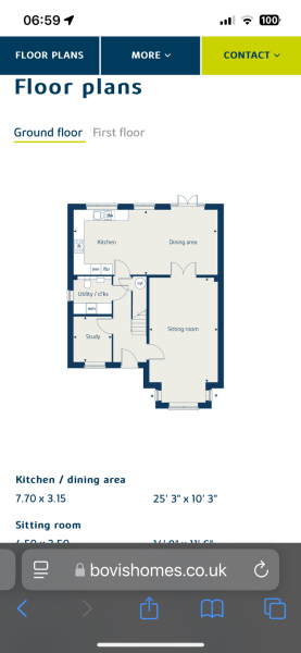 Open plan living kitchen dining