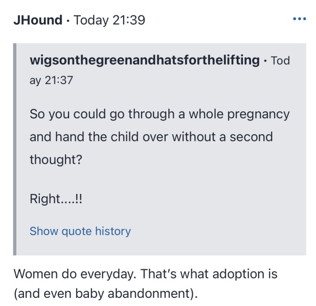 To ask if you know anyone personally who got pregnant by lying about contraception?