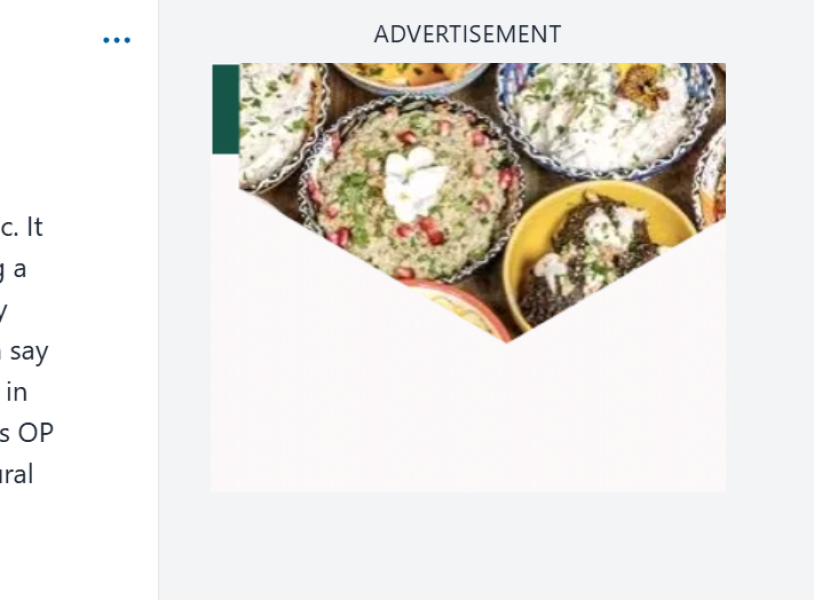 Huge adverts making site unusable