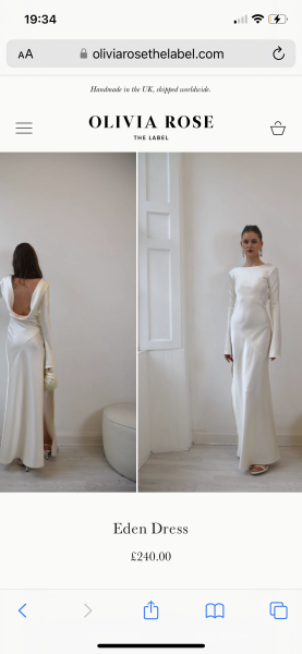 Brands like reformation that do bridal range