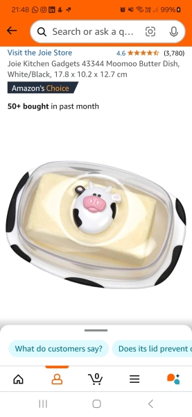 To ask you to show me your butter dish