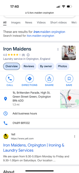 'Take in' some ironing!