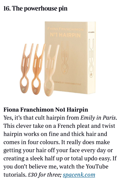 Fiona Franchimom hair clip