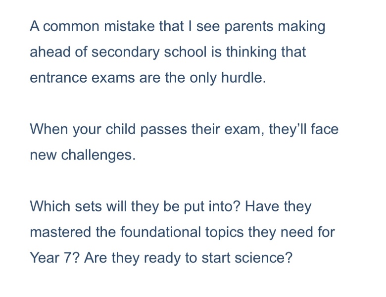 London grammar and private senior school entry 2025