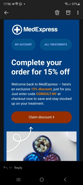 MedExpress follow on vouchers