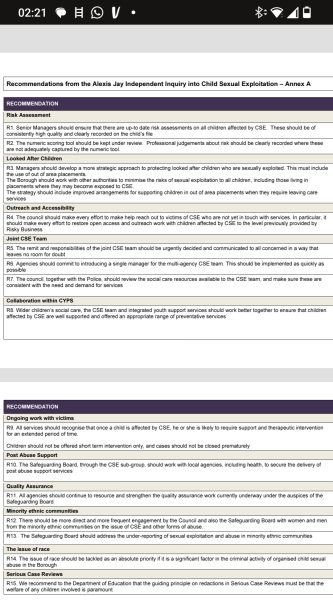 Gov refuses home office investigation into historic child sex abuse in Oldham