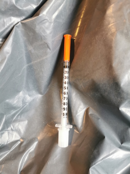 Injecting extra with needle