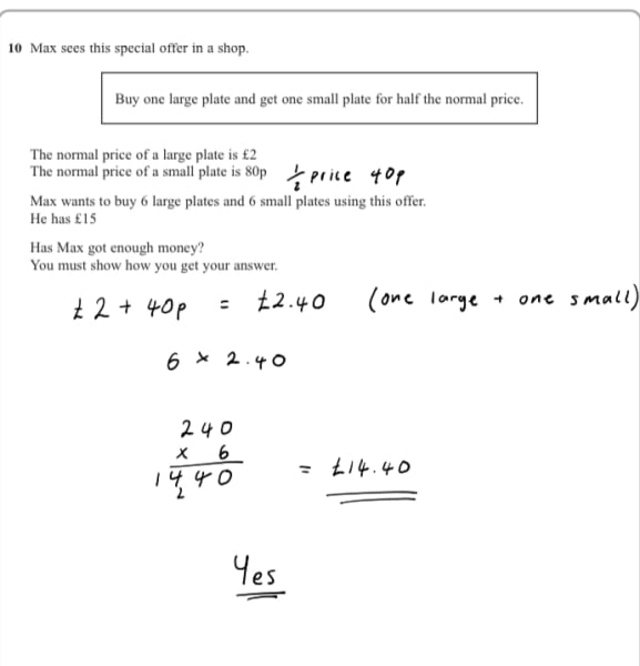 Maths Teachers - Would you give any marks for this?
