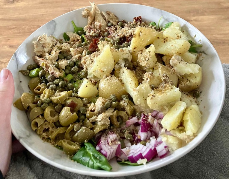 To think this salad is healthy?