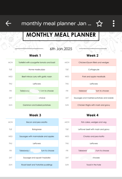 2025 Meal Planners!