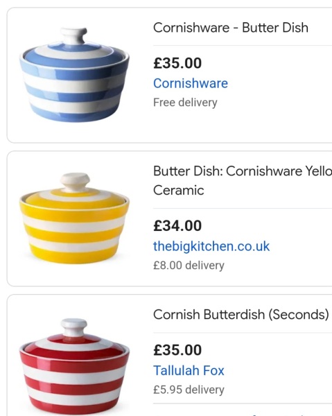 To ask you to show me your butter dish