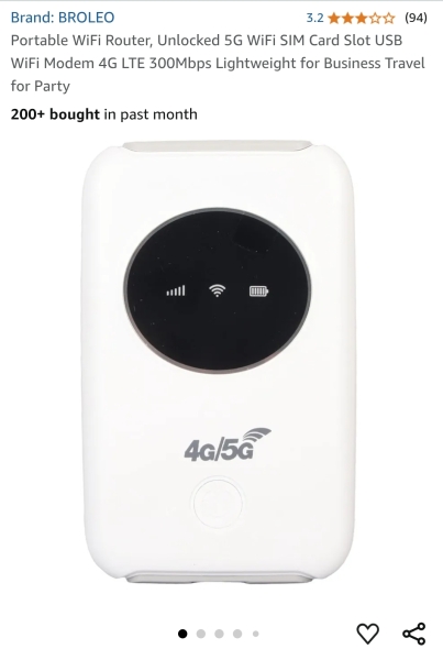 Would it be safe to leave a mobile router plugged in for a week on its own