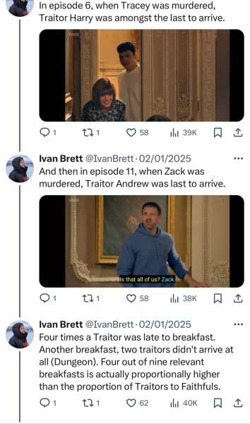 The Traitors 7 (with optional Bingo cards!)