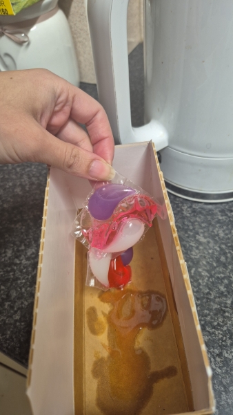 Child Bit Into Washing Capsule