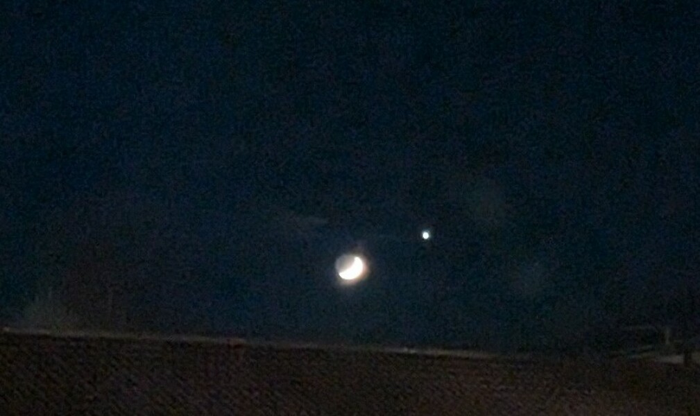The moon tonight