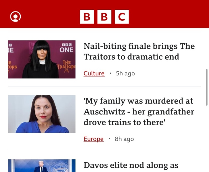 Traitors on BBC News - really?