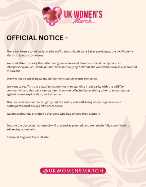 The “women’s march” that’s all about the men.