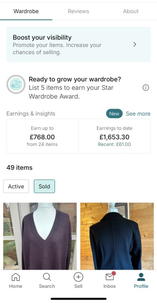 How well do you do on Vinted?