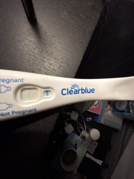 Clear blue test. Evap line or positive