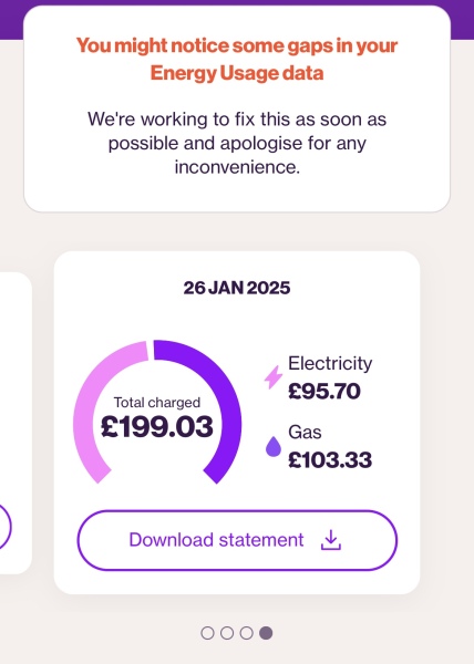 Hiw much was  your January gas and elec bill?