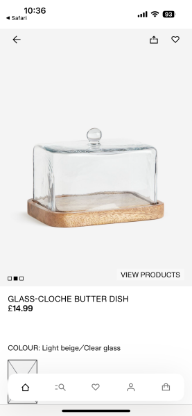 To ask you to show me your butter dish