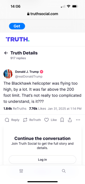Trump's Theory about the Plane Crash