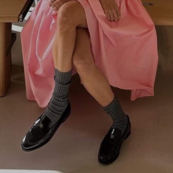 Loafers and socks