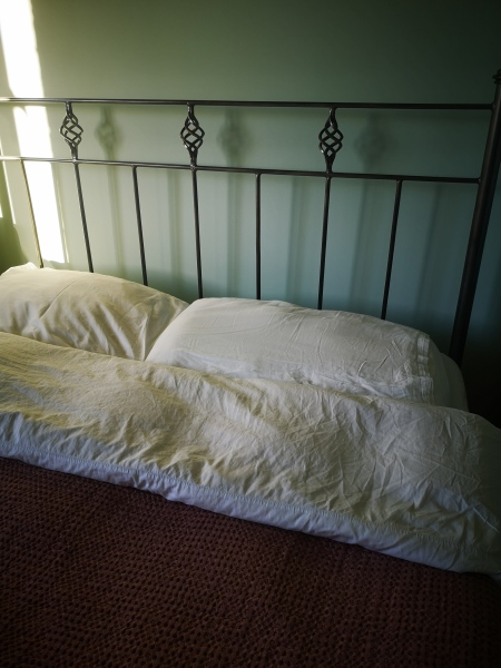 Pictures attached. What style/colour of chest/bedside tables would you go for?