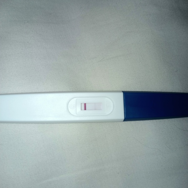 Faint test but digital clear blue says not pregnant