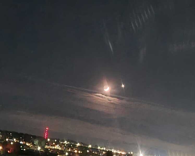 The moon tonight