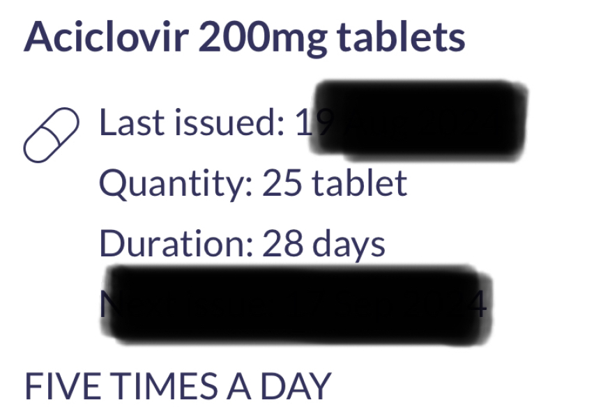 Herpes Medication found in my husbands bag