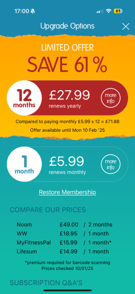 Calorie Counting App