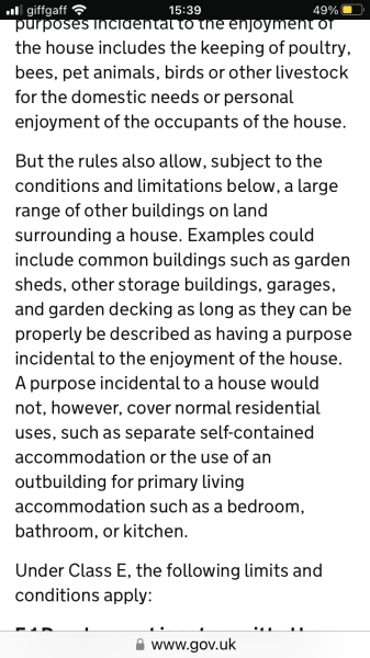 Mum living in annexe - complaint made by a neighbour about this. Can we get in trouble?